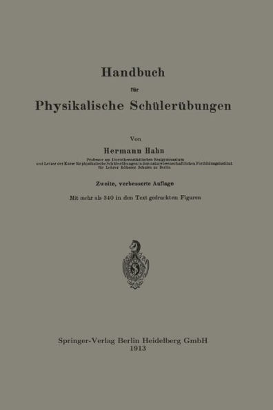 Handbuch für Physikalische Schülerübungen