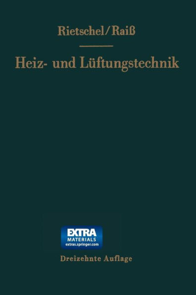 H. Rietschels Lehrbuch der Heiz- und Lï¿½ftungstechnik