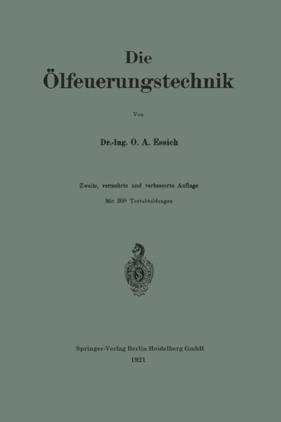 Die Ölfeuerungstechnik