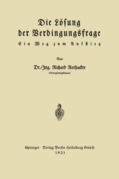 Die Lösung der Verdingungsfrage: Ein Weg zum Aufstieg