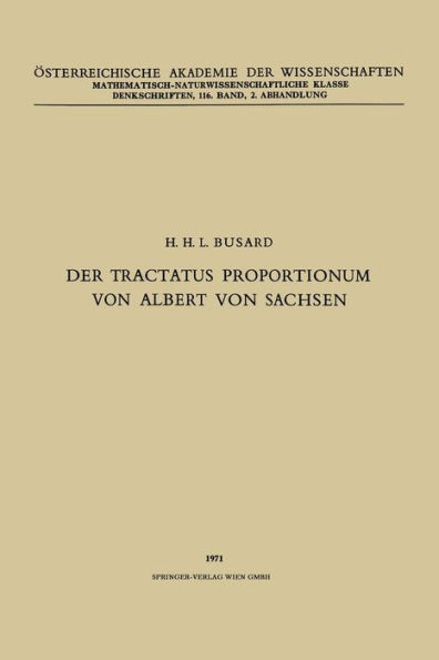 Der Tractatus Proportionum von Albert von Sachsen