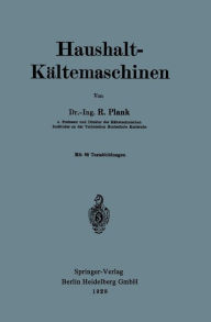 Title: Haushalt-Kï¿½ltemaschinen, Author: Rudolf Plank