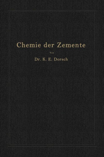 Chemie der Zemente (Chemie der hydraulischen Bindemittel)