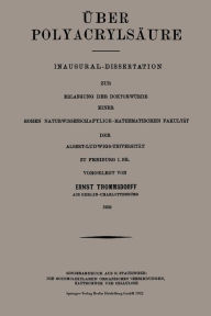 Title: Über Polyacrylsäure, Author: Ernst Trommsdorff