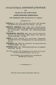 Title: Über die Brauchbarkeit der Trockennährböden nach Kuczynski und Ferner, Author: A. Gomolka