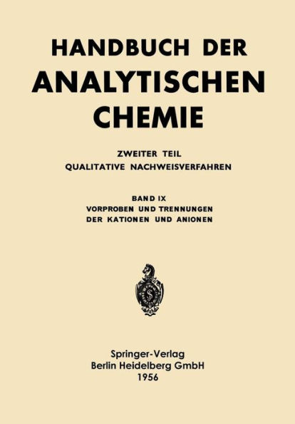 Vorproben und Trennungen der Kationen und Anionen: Analyse durch Vorproben Lï¿½sen und Aufschliessen Trennungsgï¿½nge