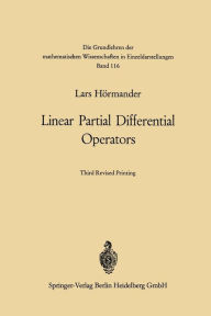 Title: Linear Partial Differential Operators, Author: Lars Hörmander