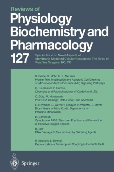 Reviews of Physiology, Biochemistry and Pharmacology: Volume: 127