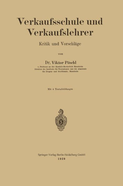 Verkaufsschule und Verkaufslehrer: Kritik und Vorschläge