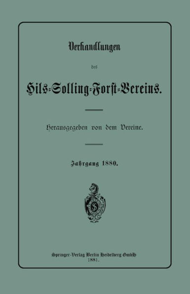 Verhandlungen des Hils-Solling-Forst-Vereins