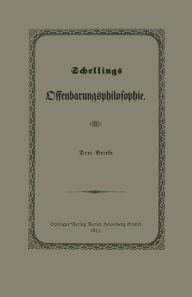 Title: Schellings Offenbarungsphilosophie, Author: Julius Springer