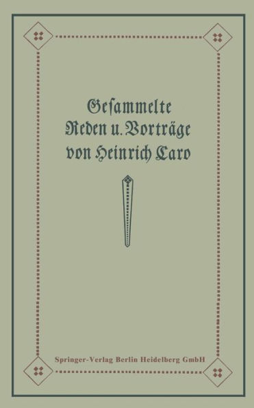 Gesammelte Reden und Vorträge