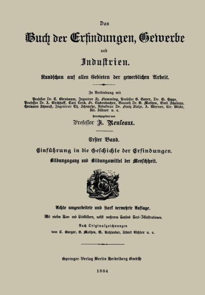 Einfï¿½hrung in die Geschichte der Erfindungen: Bildungsgang und Bildungsmittel der Menschheit