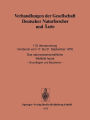 Verhandlungen der Gesellschaft Deutscher Naturforscher und Ärzte: 110. Versammlung Innsbruck vom 17. bis 21. September 1978