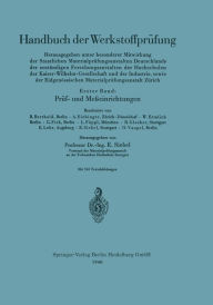 Title: Prï¿½f- und Meï¿½einrichtungen, Author: Erich Siebel