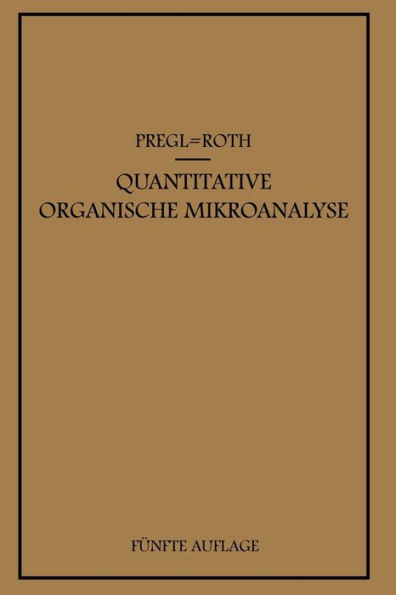 Quantitative Organische Mikroanalyse