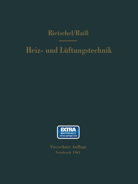 H. Rietschels Lehrbuch der Heiz- und Lï¿½ftungstechnik