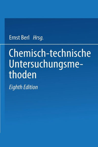 Chemisch-technische Untersuchungsmethoden