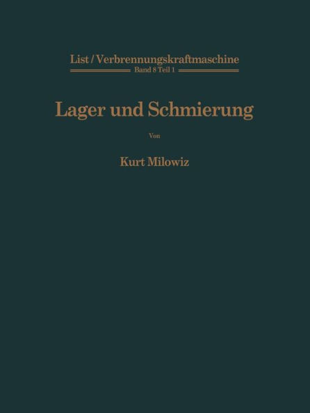 Lager und Schmierung