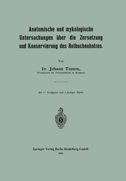 Anatomische und mykologische Untersuchungen über die Zersetzung und Konservierung des Rotbuchenholzes