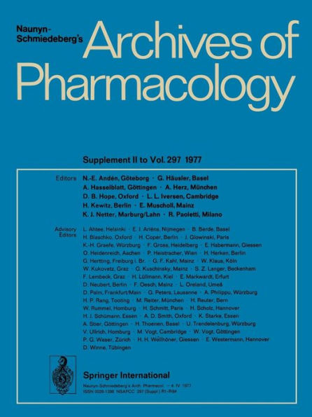 Deutsche Pharmakologische Gesellschaft: Abstracts of the 18. Spring Meeting