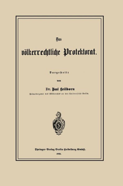 Das völkerrechtliche Protektorat