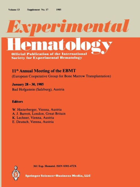 11th Annual meeting of the EBMT: European Cooperative Group for Bone Marrow Transplantation