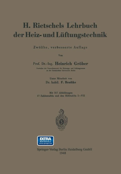 H. Rietschels Lehrbuch der Heiz- und Lï¿½ftungstechnik