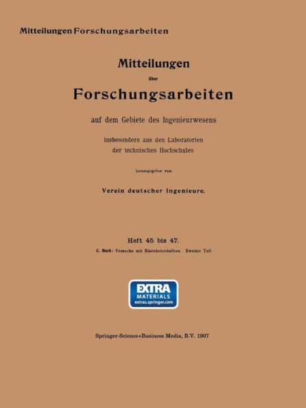 Versuche mit Eisenbetonbalken