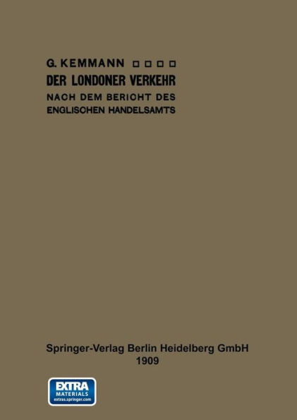 Der Londoner Verkehr nach dem Bericht des englischen Handelsamts