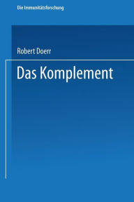 Title: Das Komplement, Author: Robert Doerr