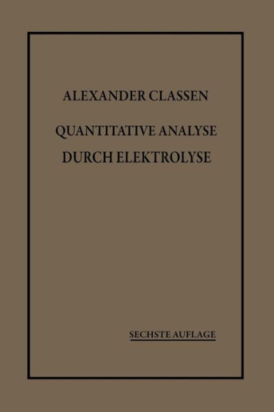 Quantitative Analyse durch Elektrolyse