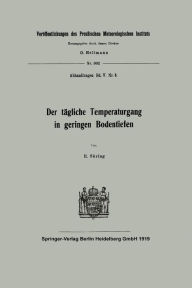 Title: Der tï¿½gliche Temperaturgang in geringen Bodentiefen, Author: Reinhard Sïring