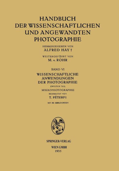 Wissenschaftliche Anwendungen der Photographie: Zweiter Teil Mikrophotographie