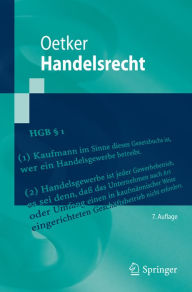 Title: Handelsrecht, Author: Hartmut Oetker