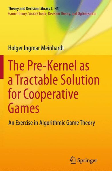The Pre-Kernel as a Tractable Solution for Cooperative Games: An Exercise Algorithmic Game Theory