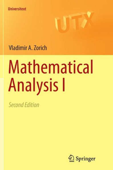 Mathematical Analysis I / Edition 2