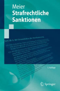 Title: Strafrechtliche Sanktionen / Edition 5, Author: Bernd-Dieter Meier
