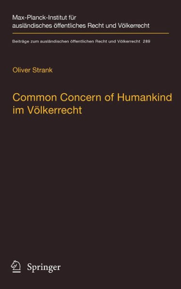 Common Concern of Humankind im Vï¿½lkerrecht