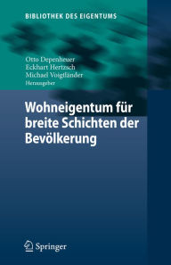 Title: Wohneigentum für breite Schichten der Bevölkerung, Author: Otto Depenheuer