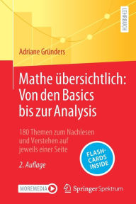 Title: Mathe übersichtlich: Von den Basics bis zur Analysis: 180 Themen zum Nachlesen und Verstehen auf jeweils einer Seite, Author: Adriane Gründers