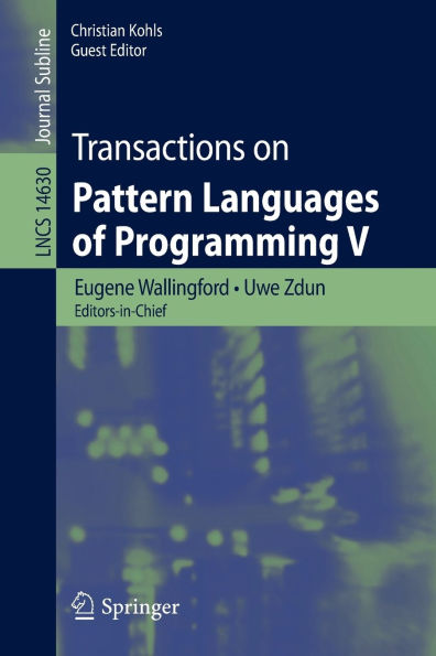Transactions on Pattern Languages of Programming V