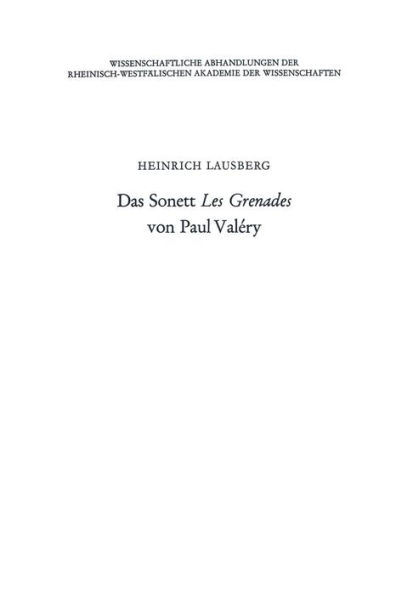 Das Sonett Les Grenades von Paul Valéry