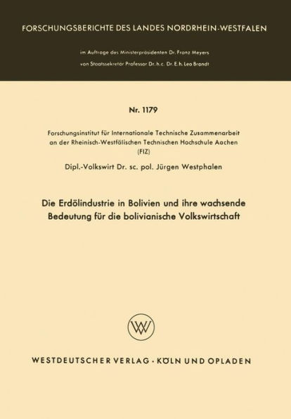 Die Erdölindustrie in Bolivien und ihre wachsende Bedeutung für die bolivianische Volkswirtschaft