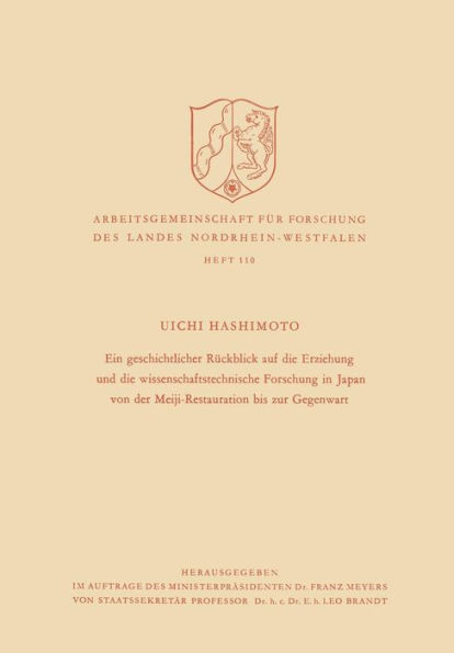 Ein geschichtlicher Rückblick auf die Erziehung und die wissenschaftstechnische Forschung in Japan von der Meiji-Restauration bis zur Gegenwart