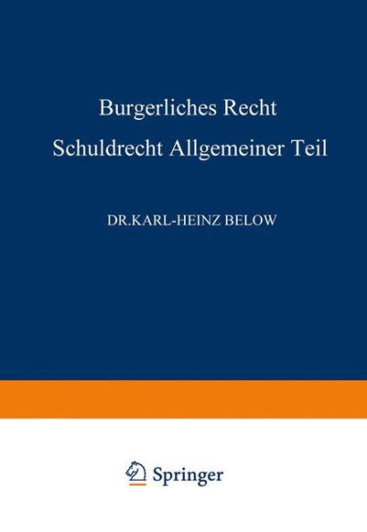 Bürgerliches Recht Schuldrecht, Allgemeiner Teil