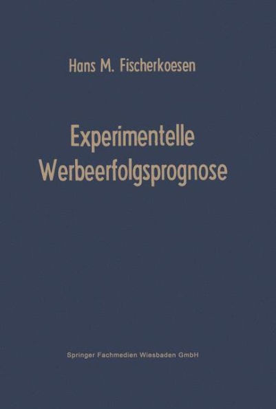 Experimentelle Werbeerfolgsprognose