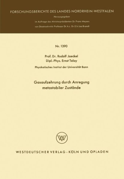 Gasaufzehrung durch Anregung metastabiler Zustände