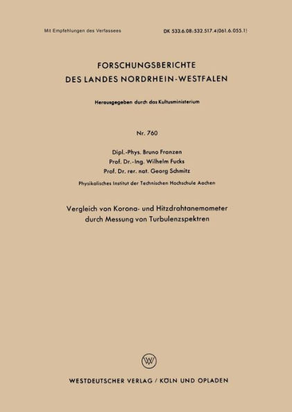 Vergleich von Korona- und Hitzdrahtanemometer durch Messung von Turbulenzspektren