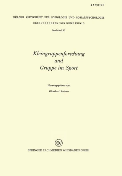 Kleingruppenforschung und Gruppe im Sport